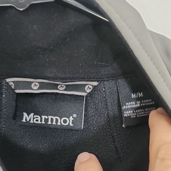 Marmot Gravity Two Tone Gray Performance Jacket with Stand-Up Collar Size M - Picture 5 of 11